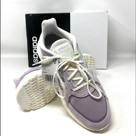 Adidas 90s Valasion Women Sneakers Purple Leather - Picture 9 of 11